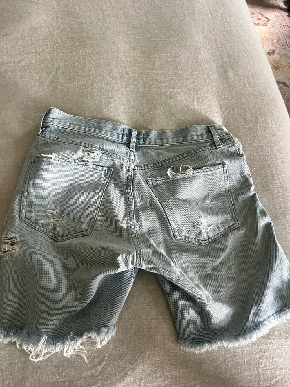 AGOLDE High Rise Shorts Size 28 - Riley Distressed Style - Picture 6 of 6